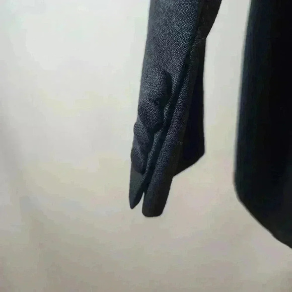 Pierre Cardin Size10 Women's Double Breasted Tuxedo Jacket 100% Wool Satin Lapel - Picture 7 of 11